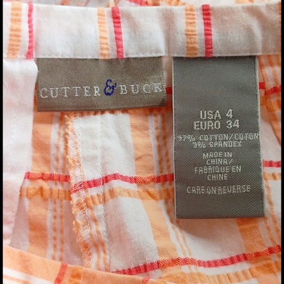 Cutter & Buck Gingham Plaid Golf Skort - Picture 2 of 5